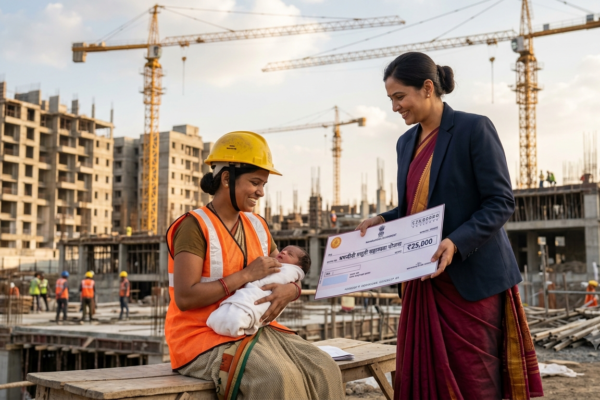 Mahila Bandhkam Kamgaransathi Anandachi Batmi! Normal Delivery Kiva Cesarean (C-Section) Jhalyas Milnar ₹25,000 Madat – Patrata, Kagadpatre Ani Arj Prakriya
