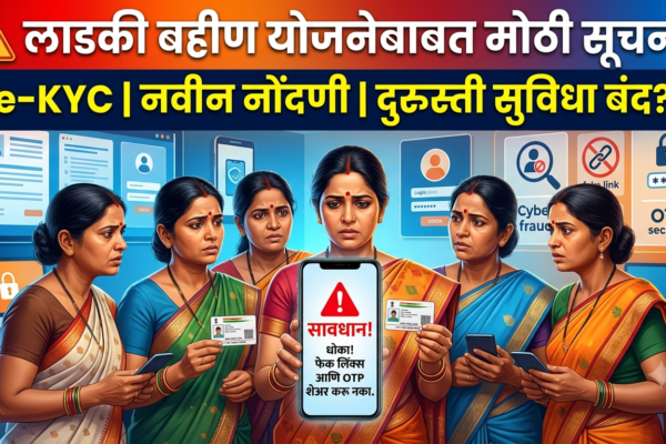Mukhyamantri Majhi Ladki Bahin Yojana: Navin Nondani, Durusti Ani e-KYC Suvidhebadal Mahatvachi Suchana